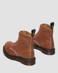 soft boa embossed leather bump toe boots