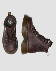 grizzly leather lace-up boots