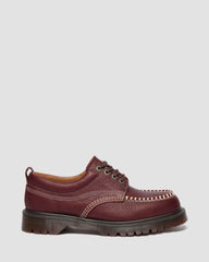wild grain leather lace up moc toe shoes