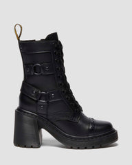 sendal leather heeled boots