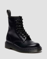 croc emboss leather boots