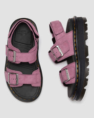 zebzag suede sandals