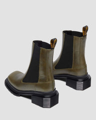 square toe leather boots