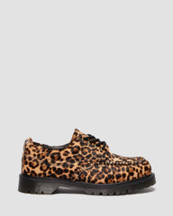 leopard print moc toe shoes