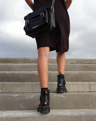 11 inch leather messenger bag