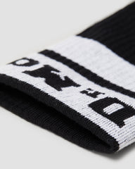 athletic logo organic cotton blend socks