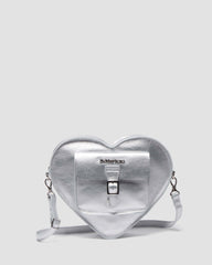 heart shaped milled metallic backpack