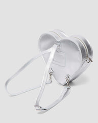 heart shaped milled metallic backpack