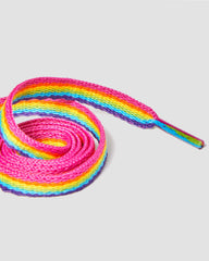 26 inch flat rainbow shoe laces (3-eye)