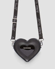 mini heart shaped kiev & patent leather bag