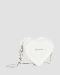 vegan mini heart shaped bag