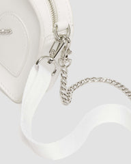 vegan mini heart shaped bag