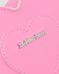 mini heart shaped leather bag