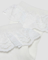frill organic cotton socks