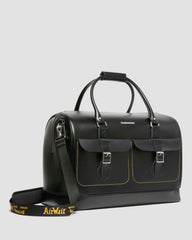 smooth leather weekender bag