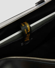 smooth leather weekender bag