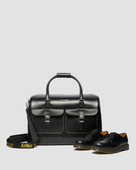 smooth leather weekender bag