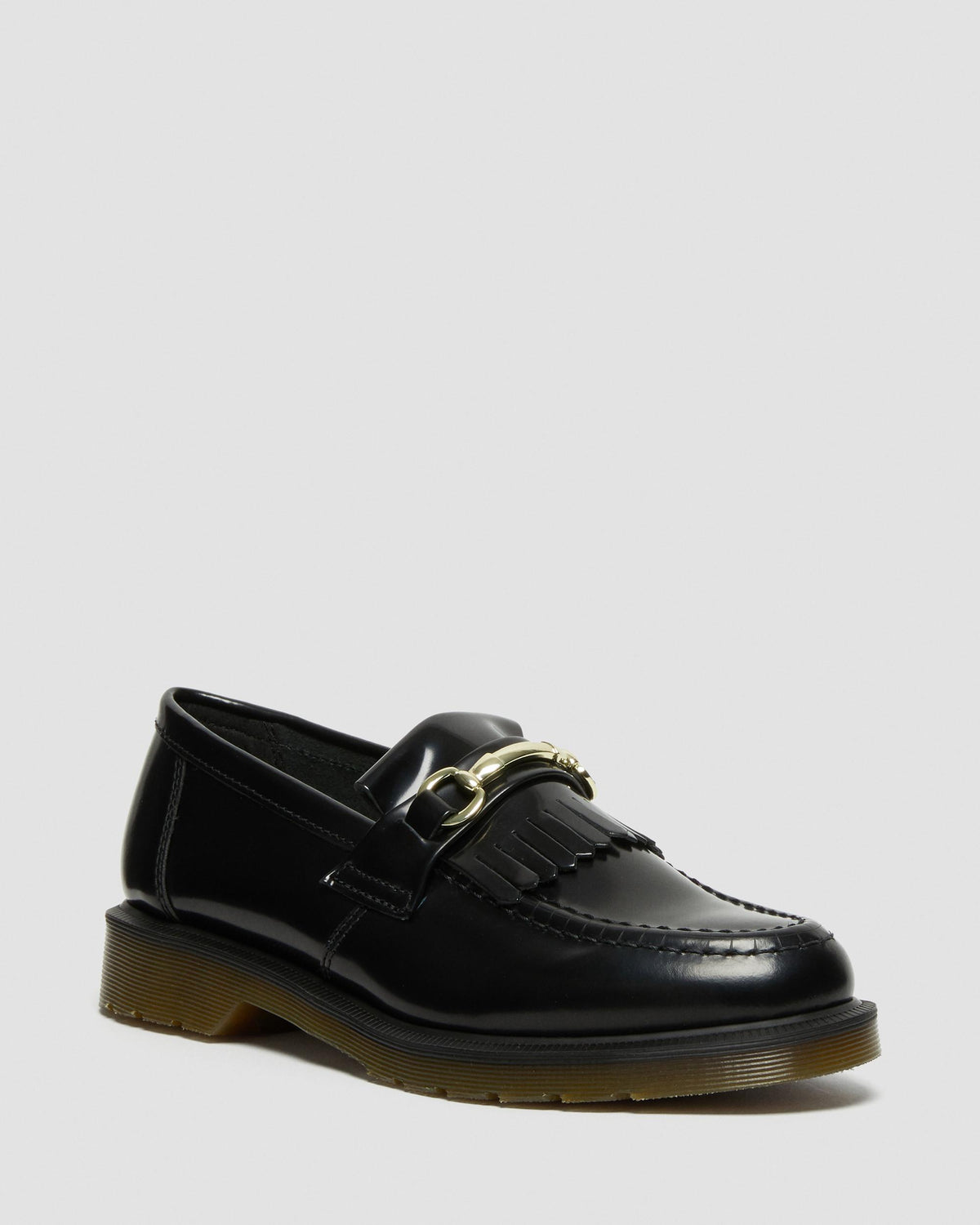 adrian snaffle smooth leather kiltie loafers