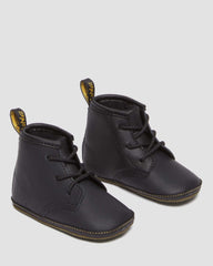 newborn 1460 auburn leather booties