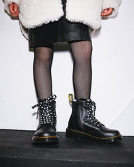 junior 1460 serena faux fur lined leather lace up boots