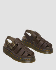 wrenlie grizzly leather fisherman sandals