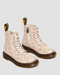 pascal floral leather boots