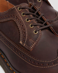 crazy horse leather brogue shoes
