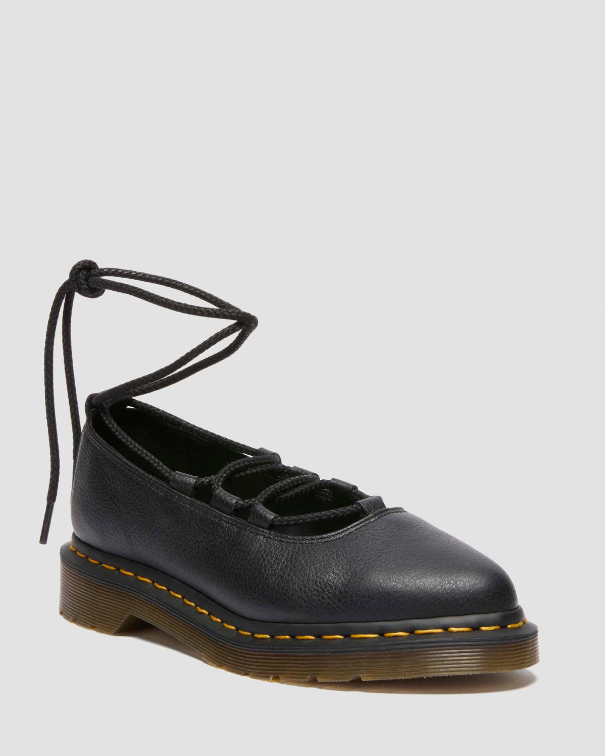 virginia leather ballet flats