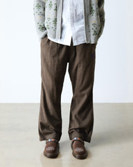 suede and jacquard mules