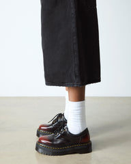 leather quad platform shoes