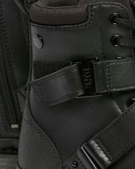 tech strap leather boots