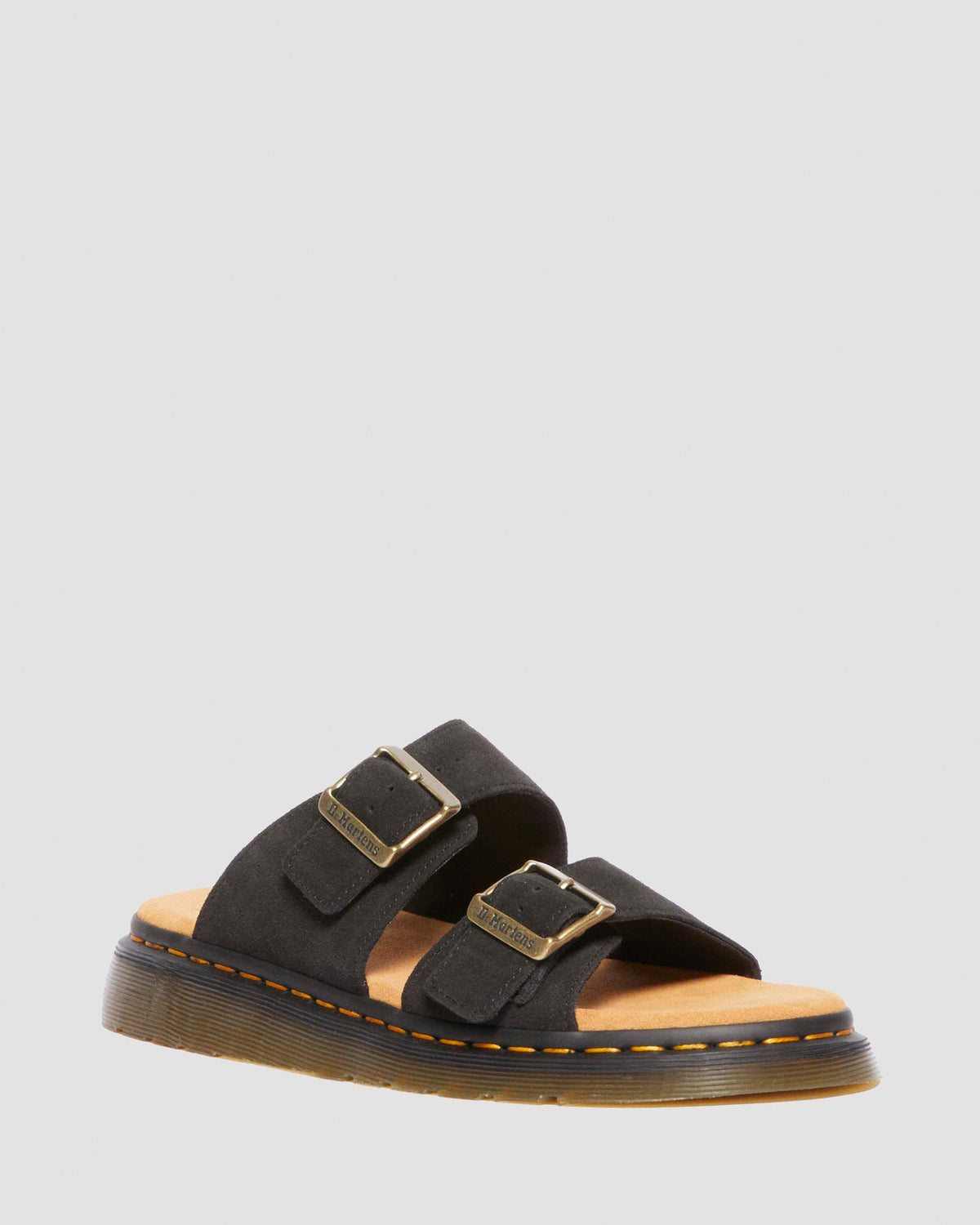 suede slide sandals