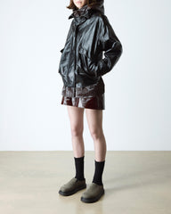 nubuck leather mules