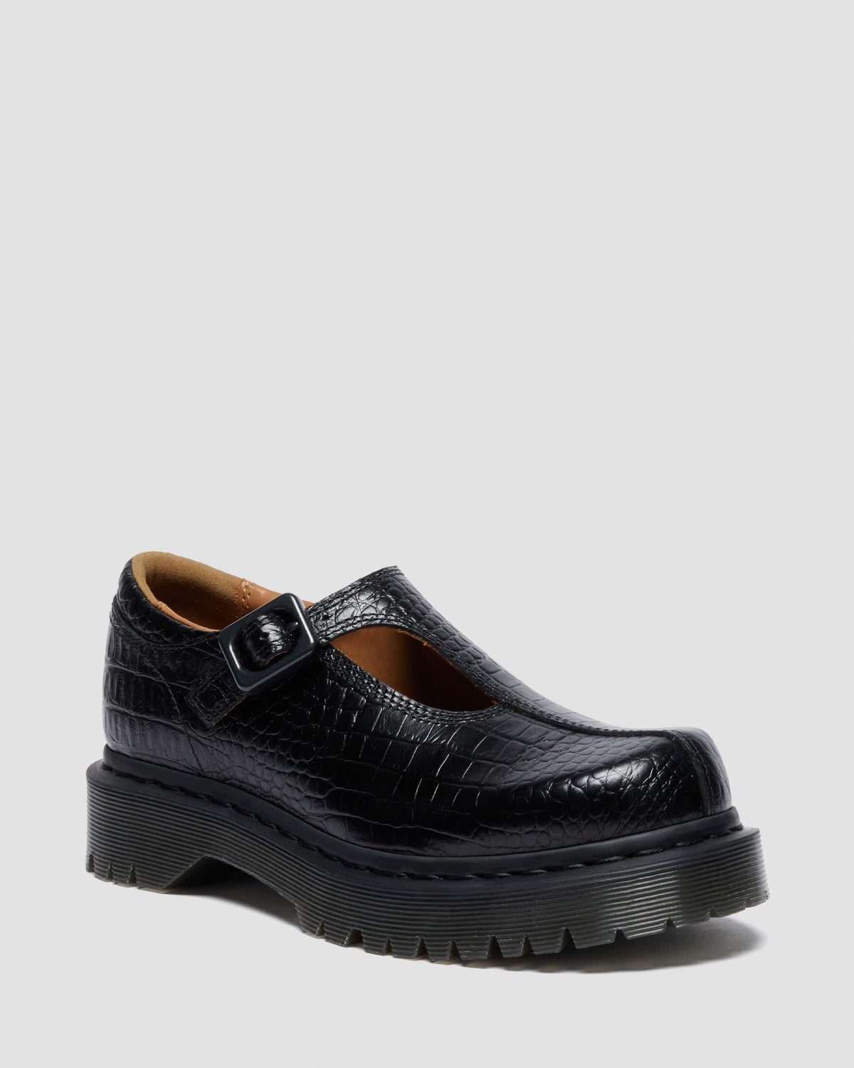 croc emboss leather shoes
