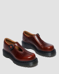 croc emboss leather shoes