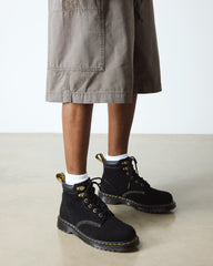 distressed suede ankle boots