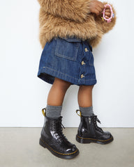 toddler 1460 glitter patent leather  boots