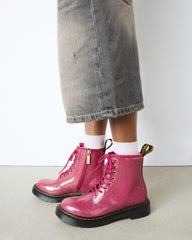 junior 1460 glitter patent leather  boots