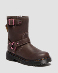 kids leather biker boots