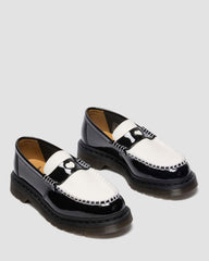 two-tone arcadia rub off leather loafers