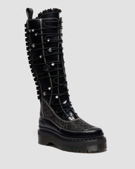 platform leather boots