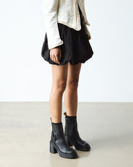 sendal leather heeled chelsea boots