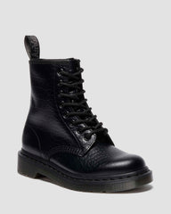 croc emboss leather boots