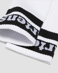 athletic logo organic cotton blend socks
