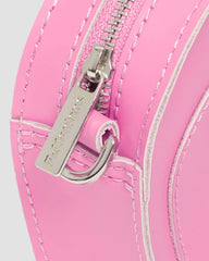 mini heart shaped leather bag