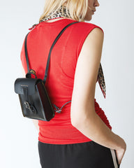 micro leather backpack